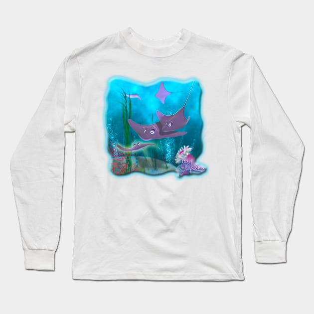 Cute Stingrays Long Sleeve T-Shirt by itayc5